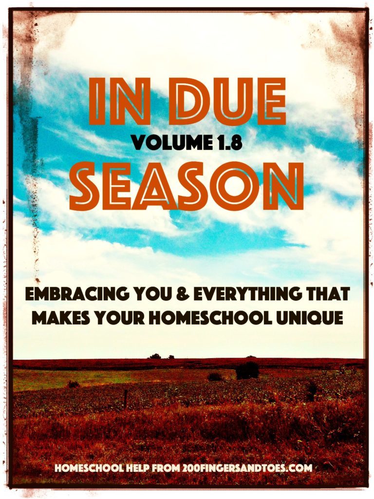 Embracing You and Your Unique Homeschool | In Due Season Volume 1.8