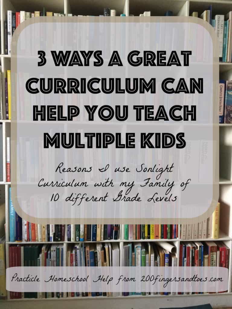 3 Ways a Great Curriculum Helps You Teach Multiple Kids