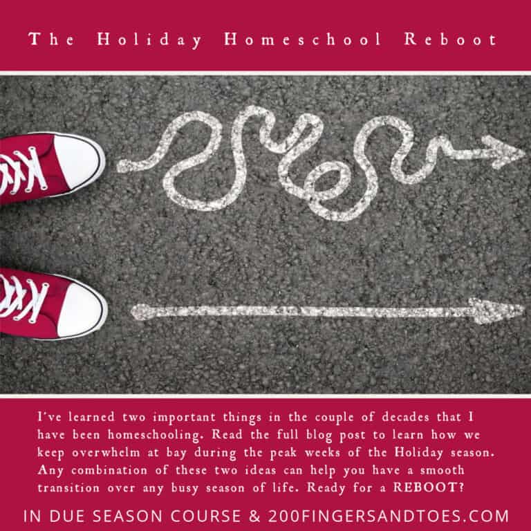 The Homeschool Reboot Plan to End Holiday Overwhelm