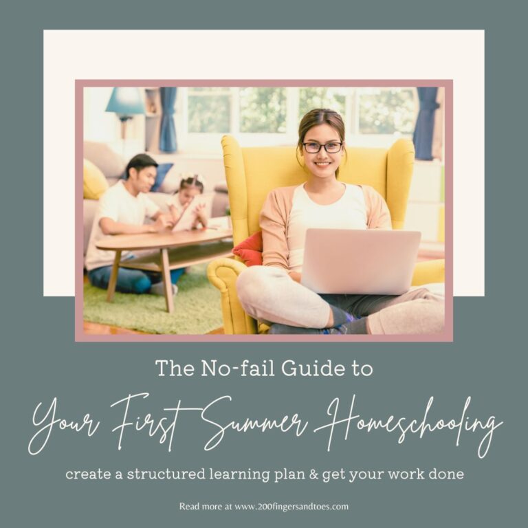 A No Fail Guide to Your First Summer Homeschooling