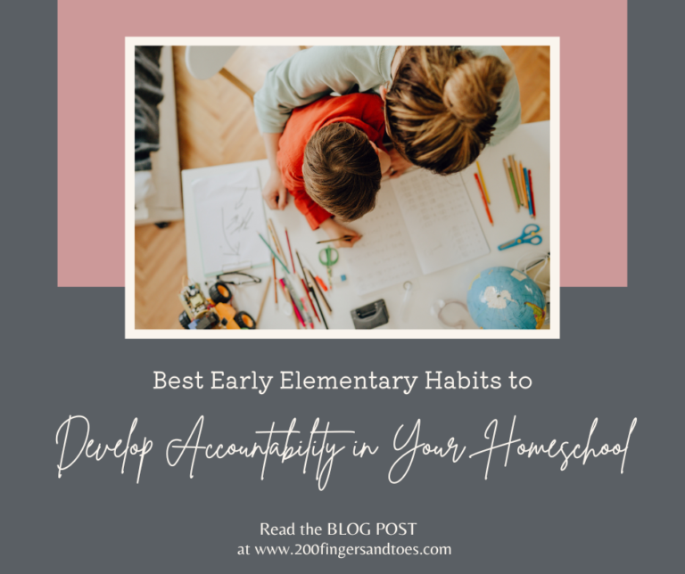 Best Homeschool Habits for Developing Accountability in Early Elementary