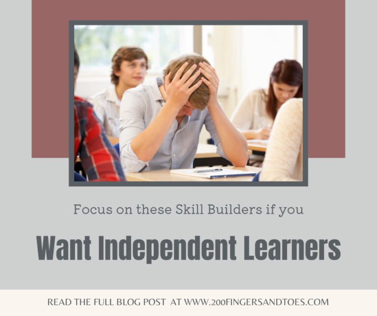 Want Independent Learners? Focus on these Skill Builders.
